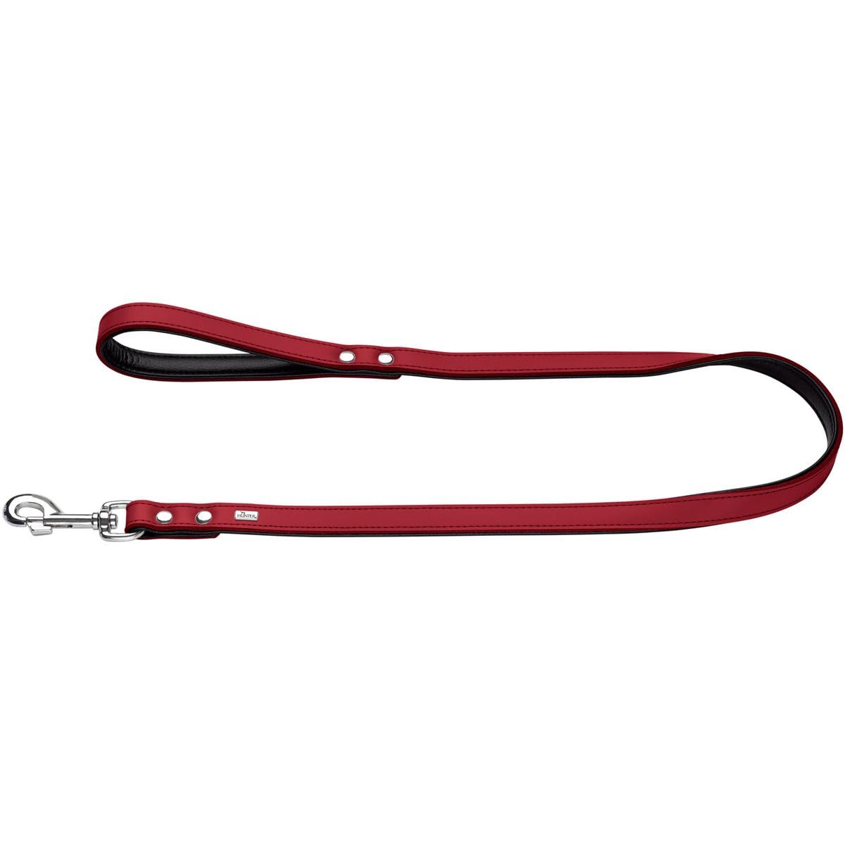 Hunter Basic Dog Lead - Medium Size, Red Color - Durable Nylon Leash for Walking, Training & Outdoor Adventures with Your Pet