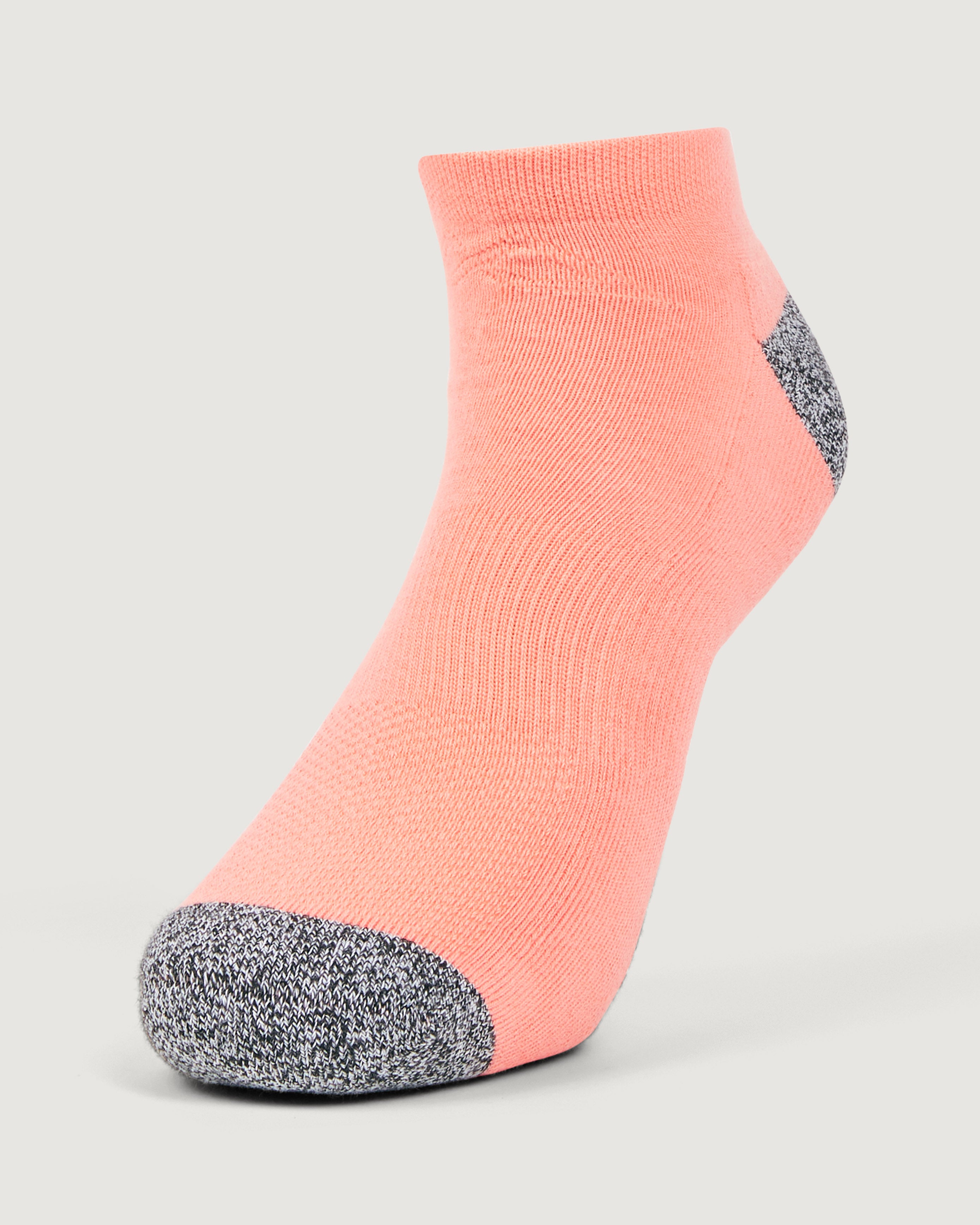 Accion driMOTION Low Cut Socks 3-Pack - Black, White & Blush Pink - Moisture-Wicking Athletic Socks for Running, Gym & Everyday Comfort