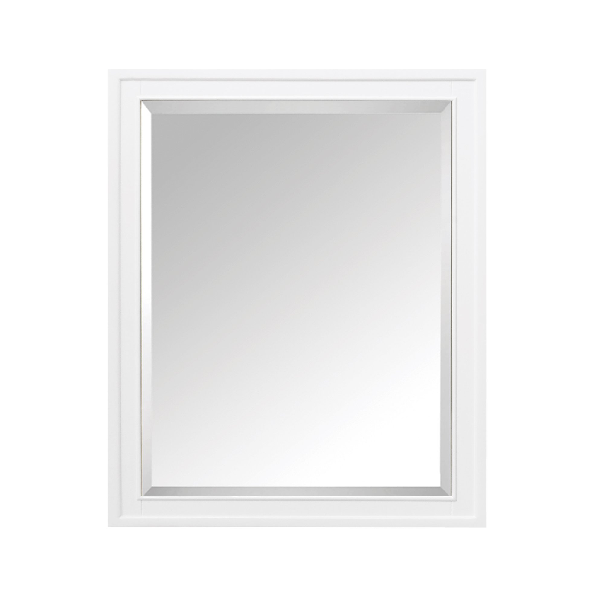 Madison 28 Inch White Mirror Cabinet - Bathroom Vanity Mirror with Storage for Makeup & Cosmetics Organization