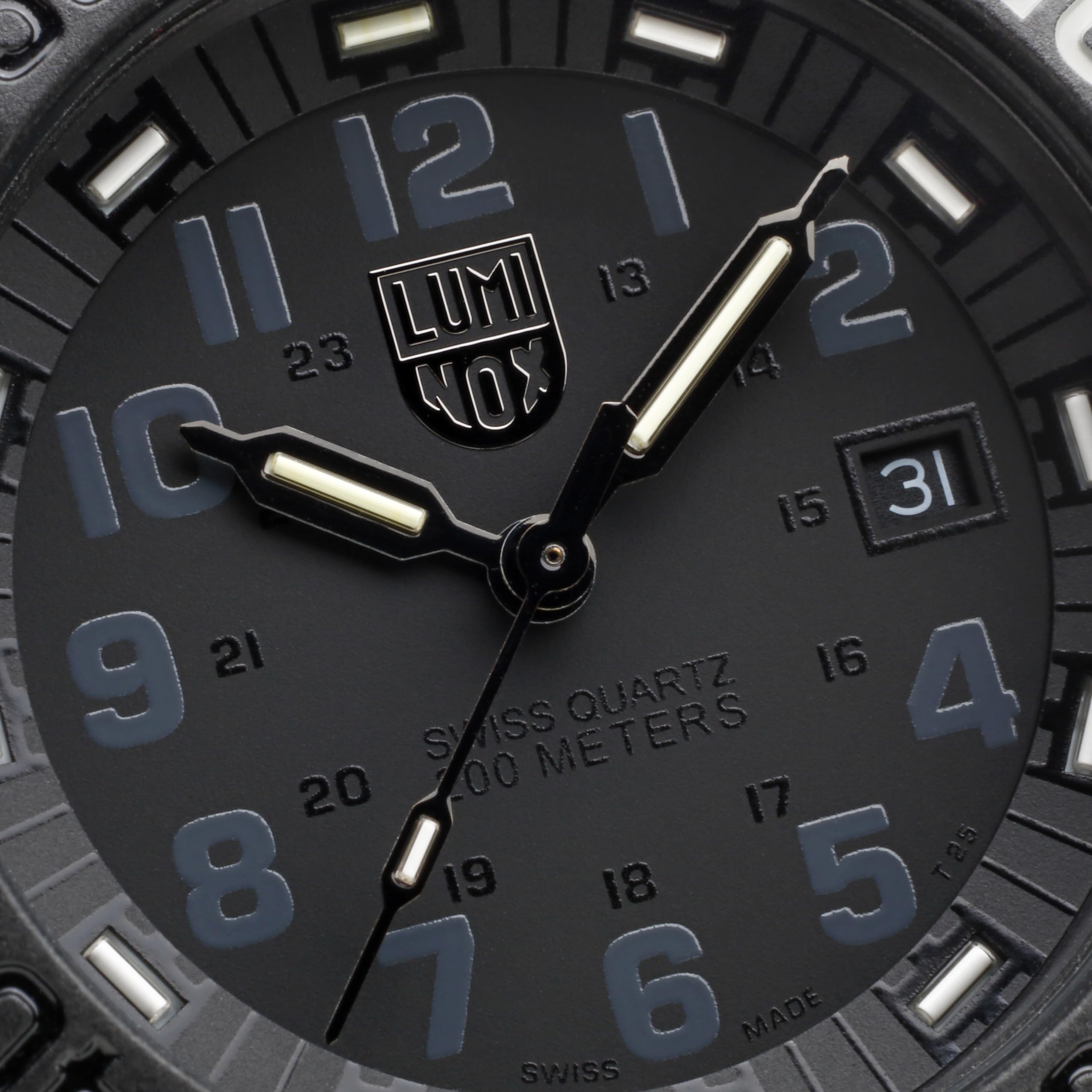 Luminox Navy Seal Men's Watch 44mm - Swiss Made Military Dive Watch with Date Function - 200m Water Resistant - Durable Tactical Timepiece for Outdoor, Scuba Diving & Adventure Enthusiasts