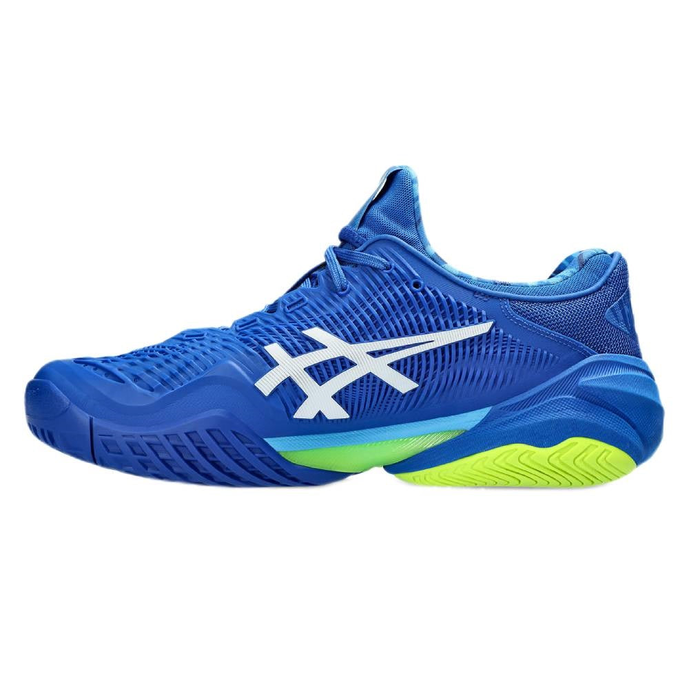 ASICS Court FF 3 Novak Men's Tennis Shoes - Blue/White | High-Performance Tennis Footwear for Competitive Play & Court Training | Perfect for Hard Courts & Clay Courts