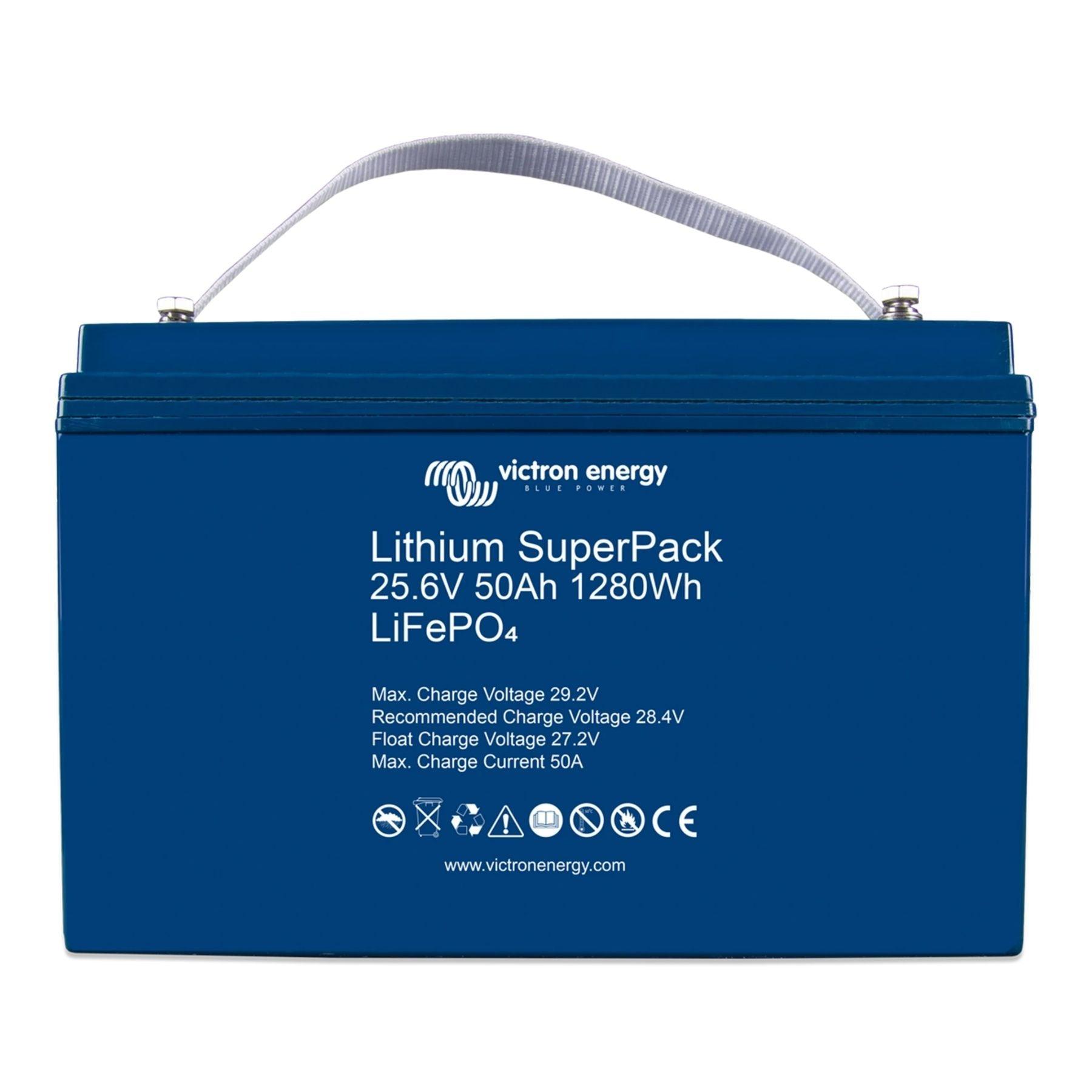 Victron Lithium SuperPack Battery - 12V 100Ah Deep Cycle LiFePO4 Battery for RVs, Solar Systems & Marine Use | High Performance, Long Lifespan | Perfect for Off-Grid Power & Backup Energy Storage
