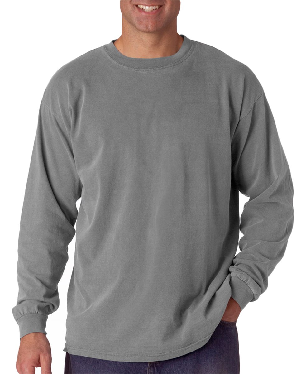 Comfort Colors Men's Long Sleeve T-Shirt | Style 6014 | Soft Cotton Crewneck Tee for Casual Wear & Everyday Comfort