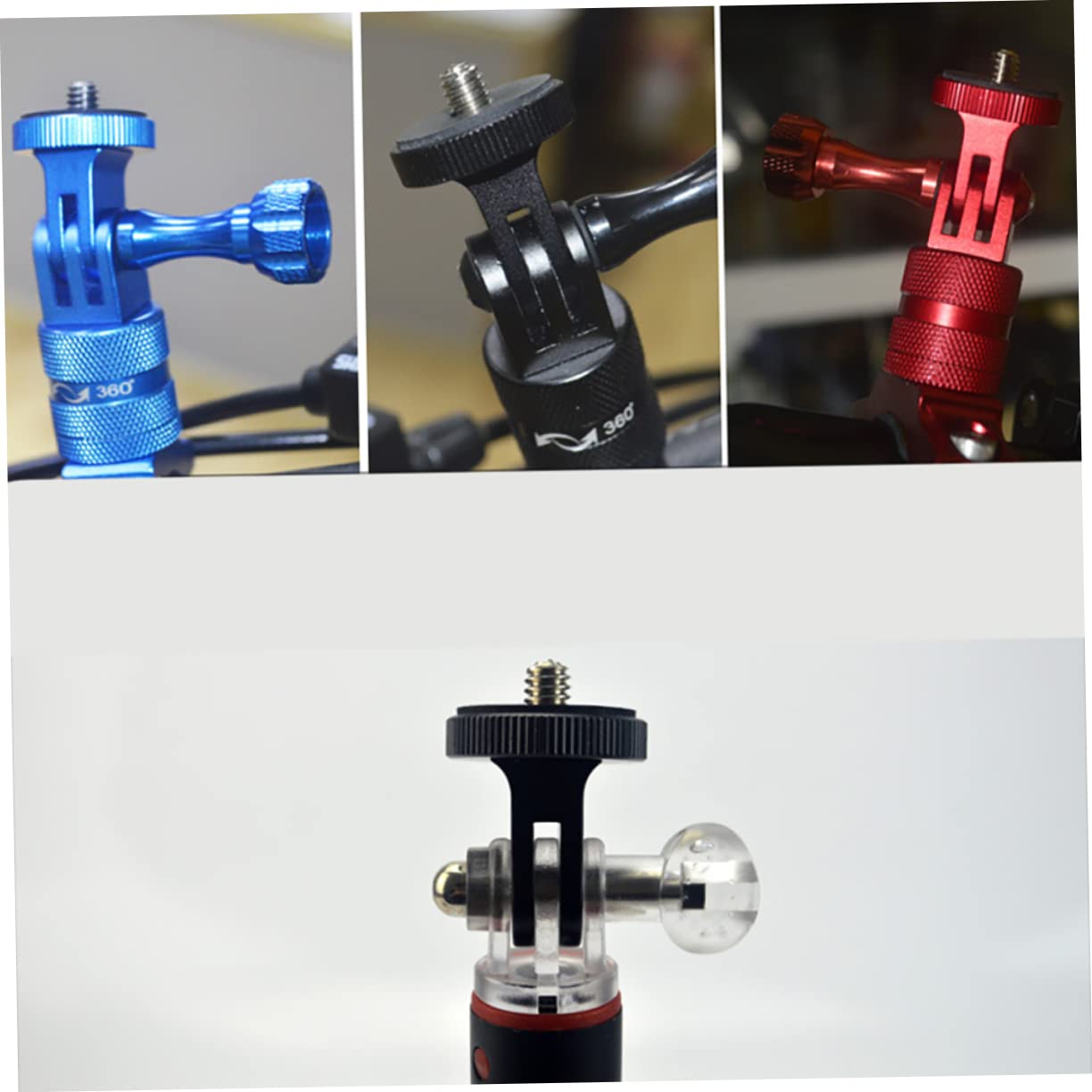 Jojofuny 3pcs Aluminum Alloy Camera Mount Bracket - 1/4