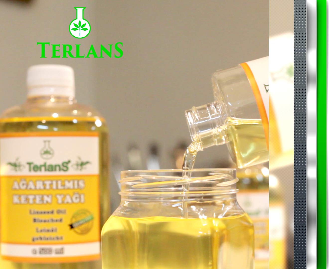 TERLANS Refined Linseed Oil 3.38 Fl Oz (100ml) - Natural Oil Paint Thinner & Wood Preserver for Oil Painting, Wood Finishing & Furniture Restoration | Perfect for Artists, Woodworkers & DIY Home Projects