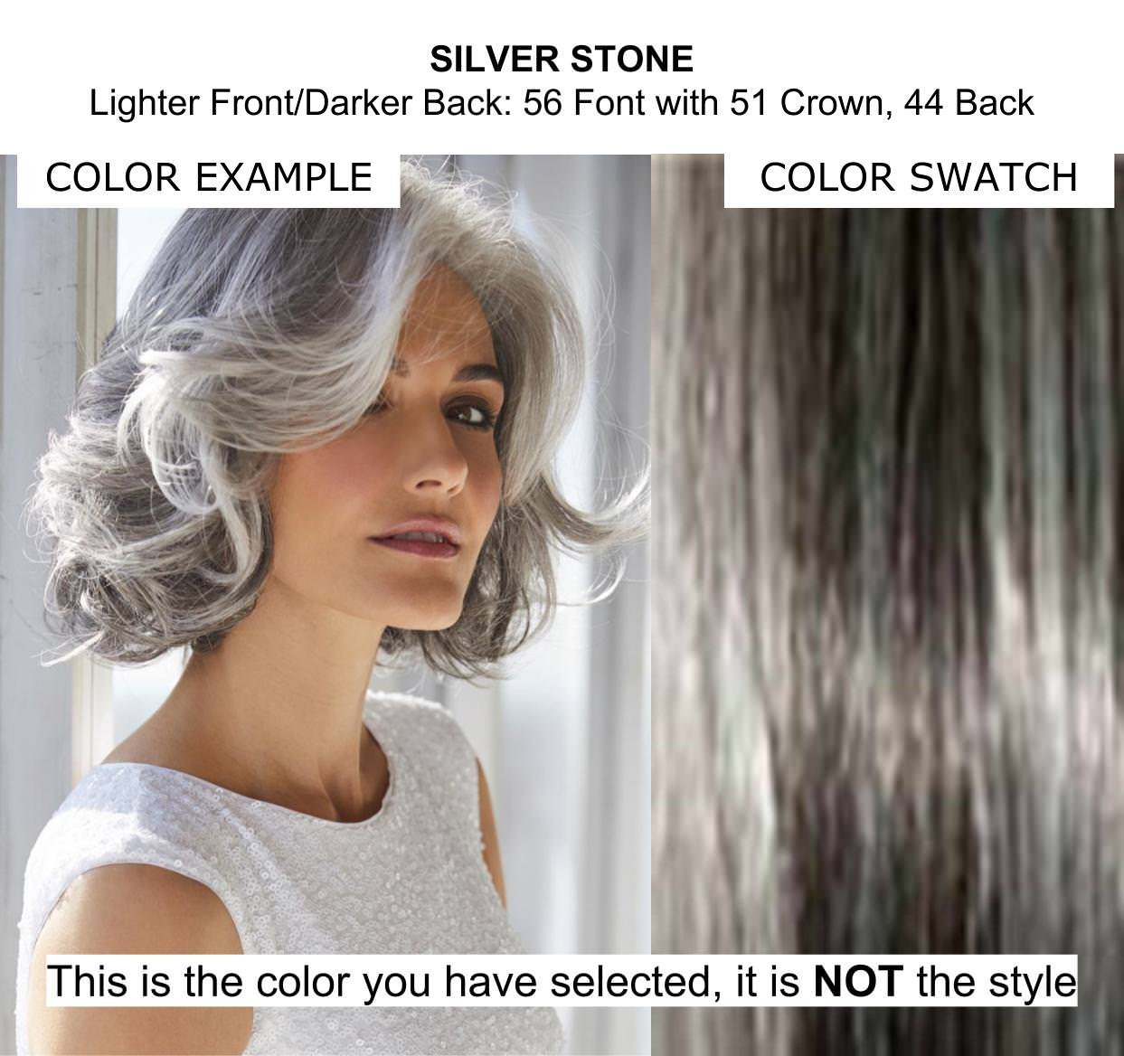 Amore Erin Wig Bundle - 5 Piece Set with Silver Stone Wig, Christy's Wigs Q&A Booklet, 2oz Travel Size Wig Shampoo, Wig Cap & Wide Tooth Comb | Perfect for Cosplay, Costume Parties & Everyday Wear