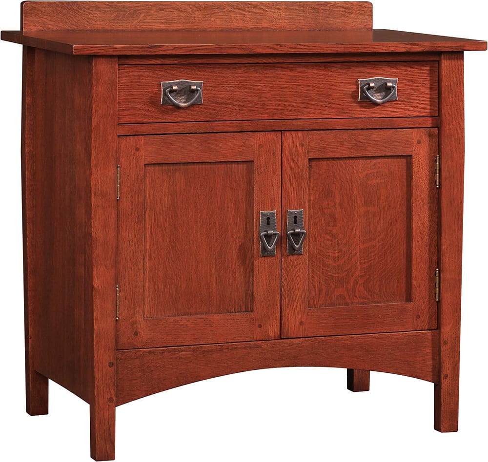 Harvey Ellis Nightstand with Door - Modern Bedside Table with Storage for Bedroom, Living Room & Office - Wooden Night Stand with Drawer & Shelf