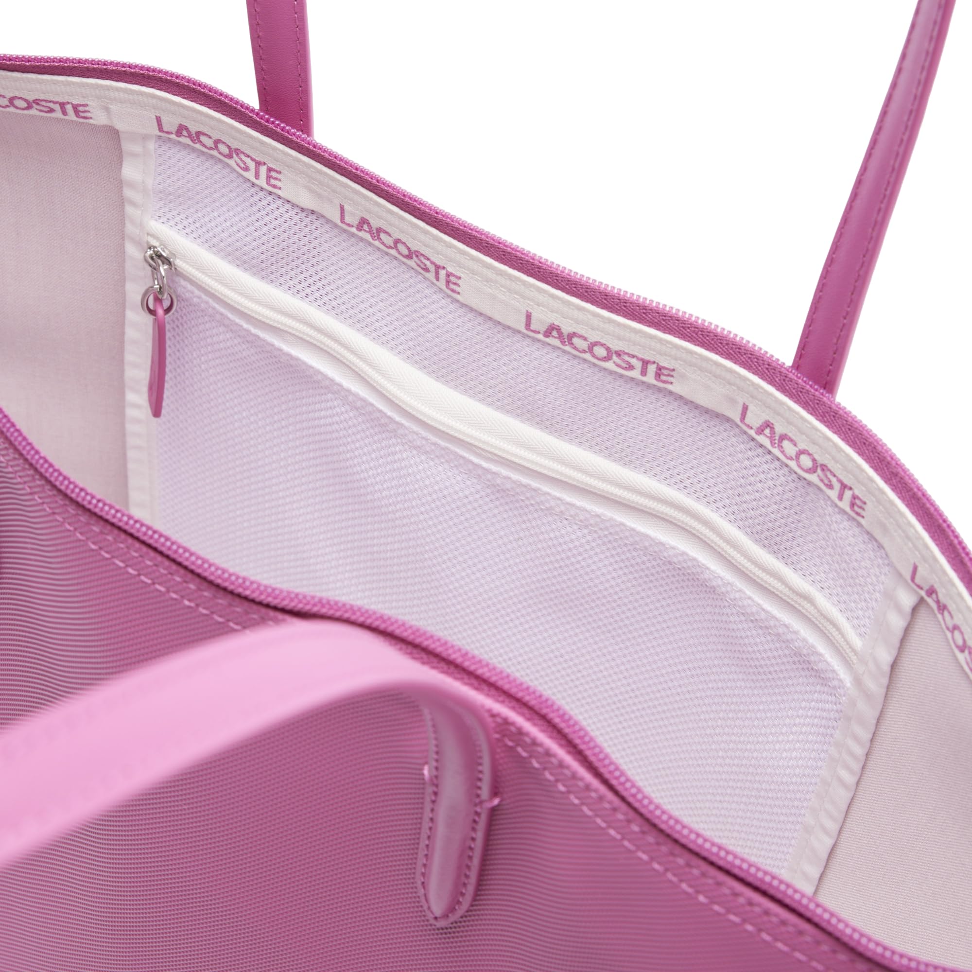 Lacoste L.12.12 Premium Cotton Tote Bag for Women & Men - Stylish Spacious Shoulder Bag for Work, Gym, Beach & Travel