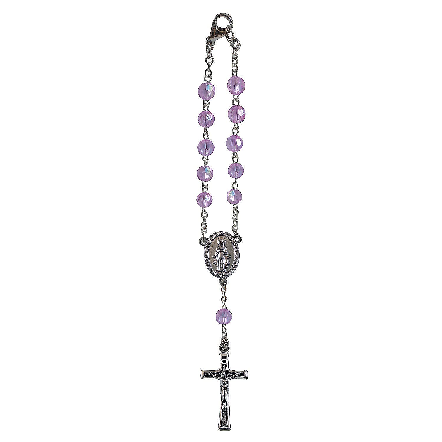 June Birthstone Car Rosary - Elegant Home & Auto Decor - Perfect for Gifts, Prayer, and Spiritual Protection in Vehicles