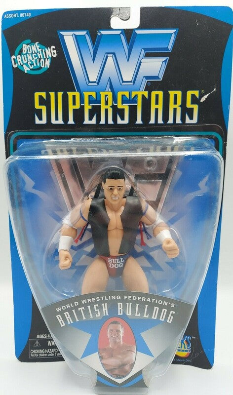 1997 WWF Jakks Pacific Best of 1997 Series 1 British Bulldog Action Figure - Exclusive Collectible Wrestling Toy for Fans & Display - Perfect for WWE Memorabilia Collections & Nostalgic Gift Giving