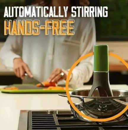 Automatic Pot Stirrer & Bread Whisk - Electric Kitchen Mixer with Timer, Portable Handheld Blender for Cooking, Baking, Dough Mixing - Perfect for Homemade Bread, Soups, Sauces, and Cake Batter