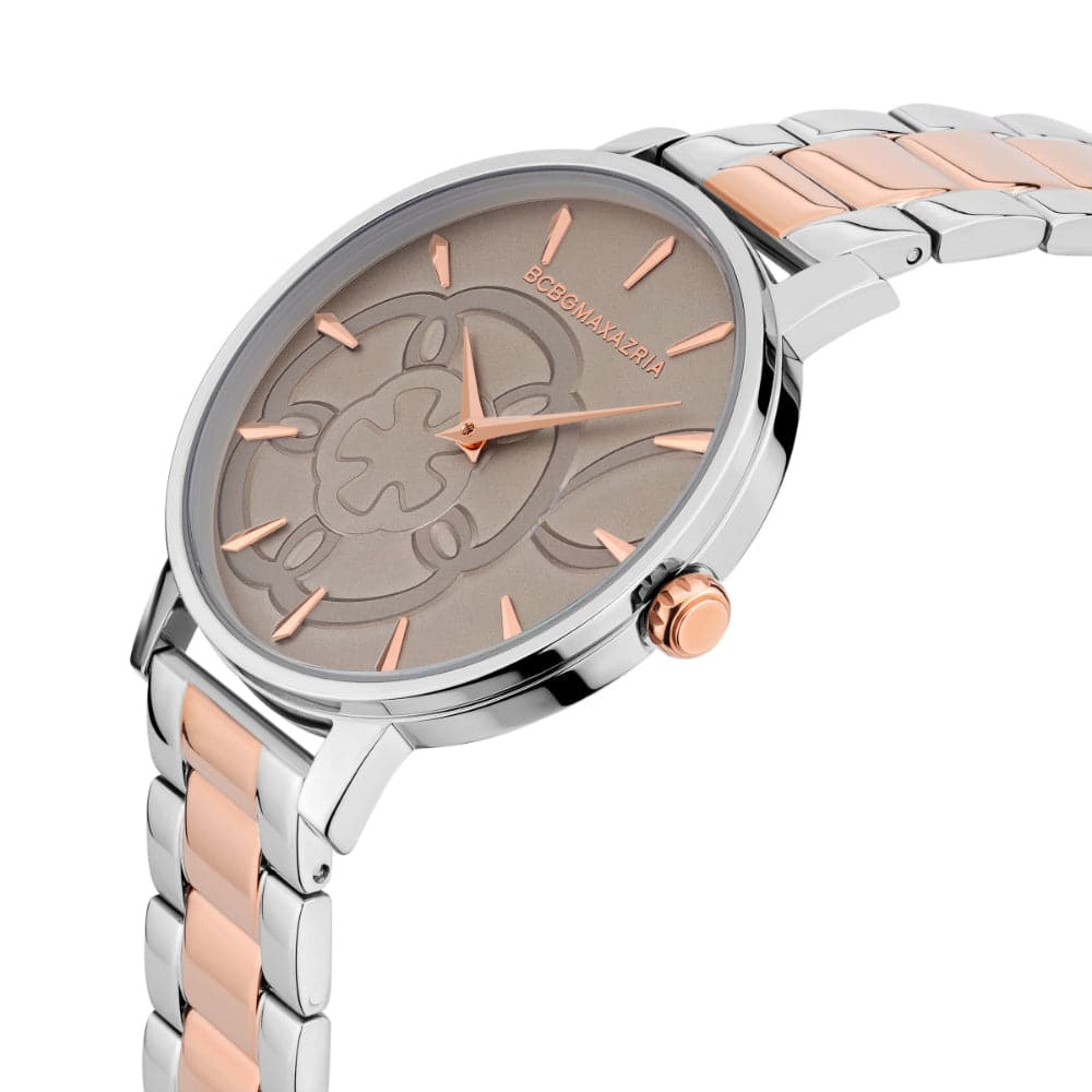 BCBGMAXAZRIA BAWLG2132803 Two-Tone Stainless Steel Women's Watch - Elegant & Durable Timepiece for Work, Party & Everyday Wear