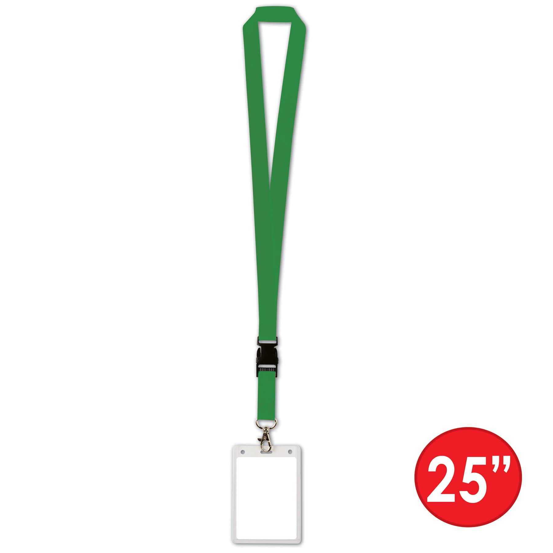 Beistle Green Lanyard with Card Holder - 25