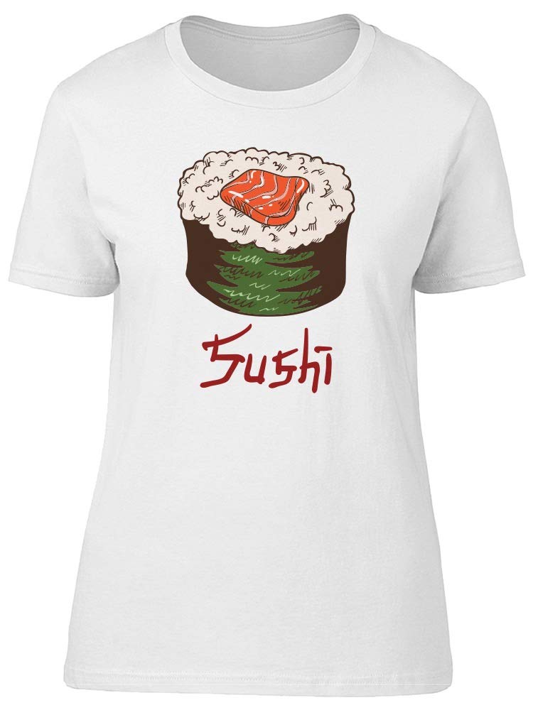 Premium Red Salmon Sushi Roll T-Shirt for Men | Comfortable Cotton Graphic Tee | Casual Wear & Japanese Food Lover Gift