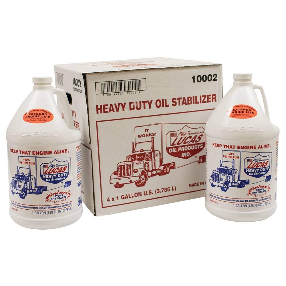 Lucas Oil Stens 051-607 HD Oil Stabilizer - Compatible with Replacement 10002 (4 Bottles/1 Gallon) - Engine Protection & Performance Booster for Cars, Trucks & Heavy Equipment