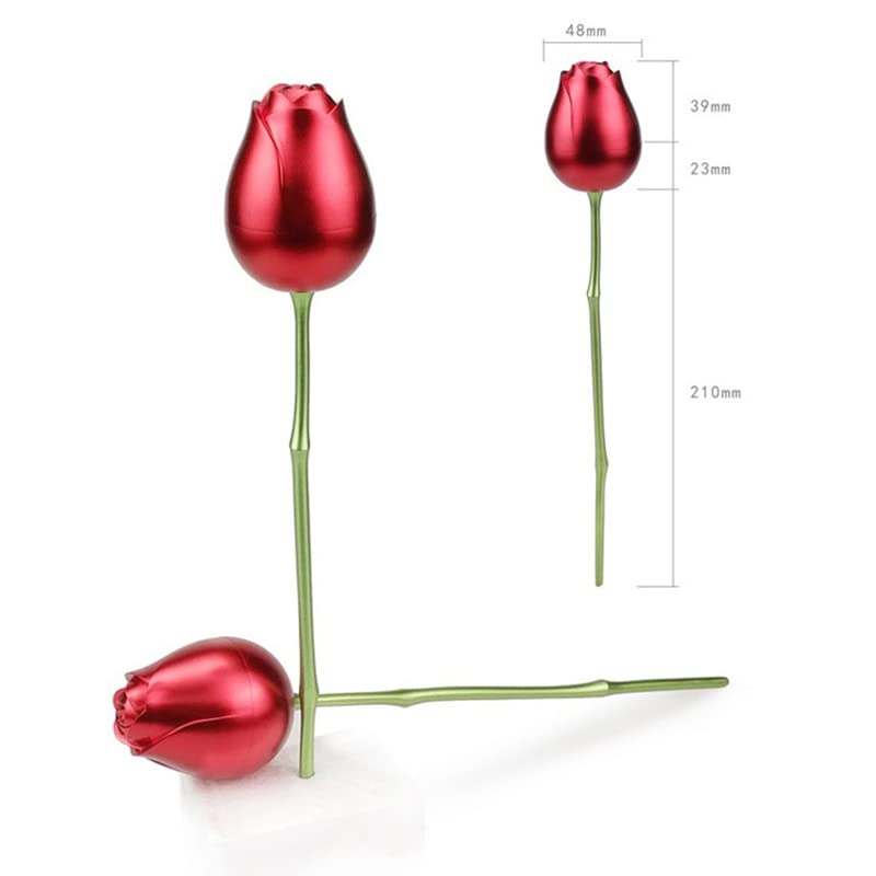 Artificial Metal Rose Flower with Creative Love Jewelry Gift Box - Elegant Kraft Paper Display Box for Earrings, Necklace, Bracelet, Pendant & Engagement Rings - Perfect for Wedding Proposals, Anniversary Gifts & Romantic Surprises