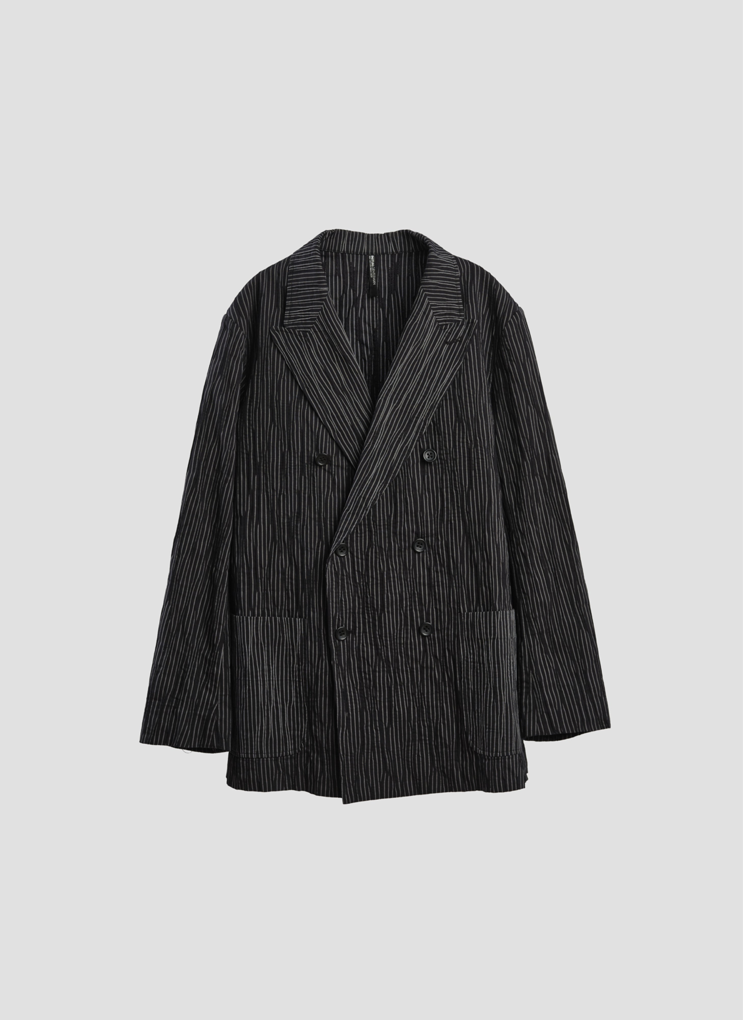 Premium Distorted Cotton Dobby Cloth Double Breasted Blazer for Men - Elegant Business Casual Jacket for Office, Weddings & Formal Events