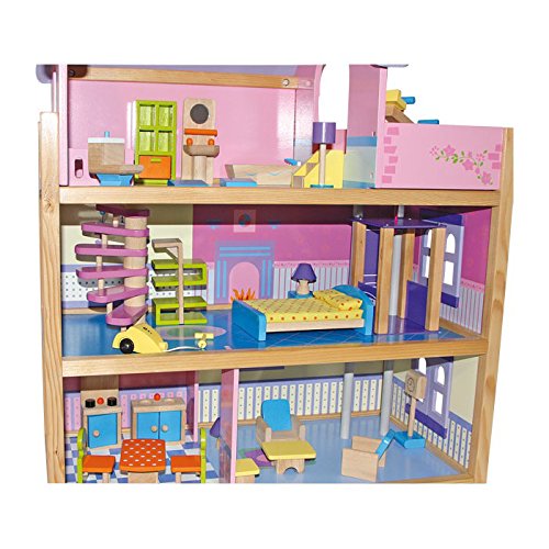 Legler Pink Classic Dollhouse for Kids Playtime