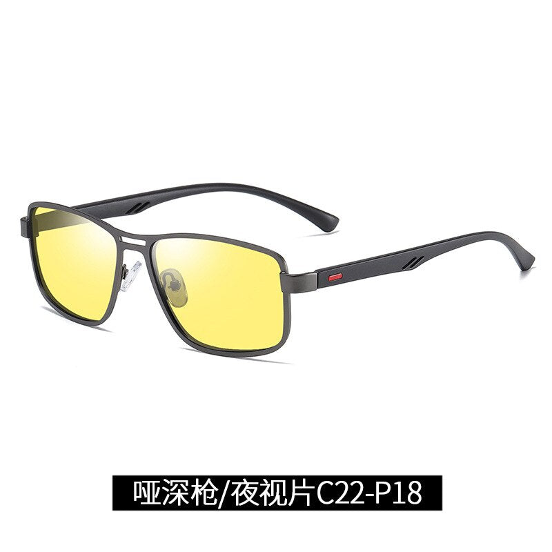 Bclear Polarized Sunglasses for Men - Lightweight Alloy Frame, UV Protection, Full Rim Design - Perfect for Driving, Fishing & Outdoor Activities