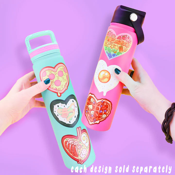 Egg Heart Vinyl Sticker - Waterproof Decal for Laptops, Phones, Scrapbooks & DIY Crafts - Cute Egg-Shaped Love Stickers for Valentine's Day Gifts