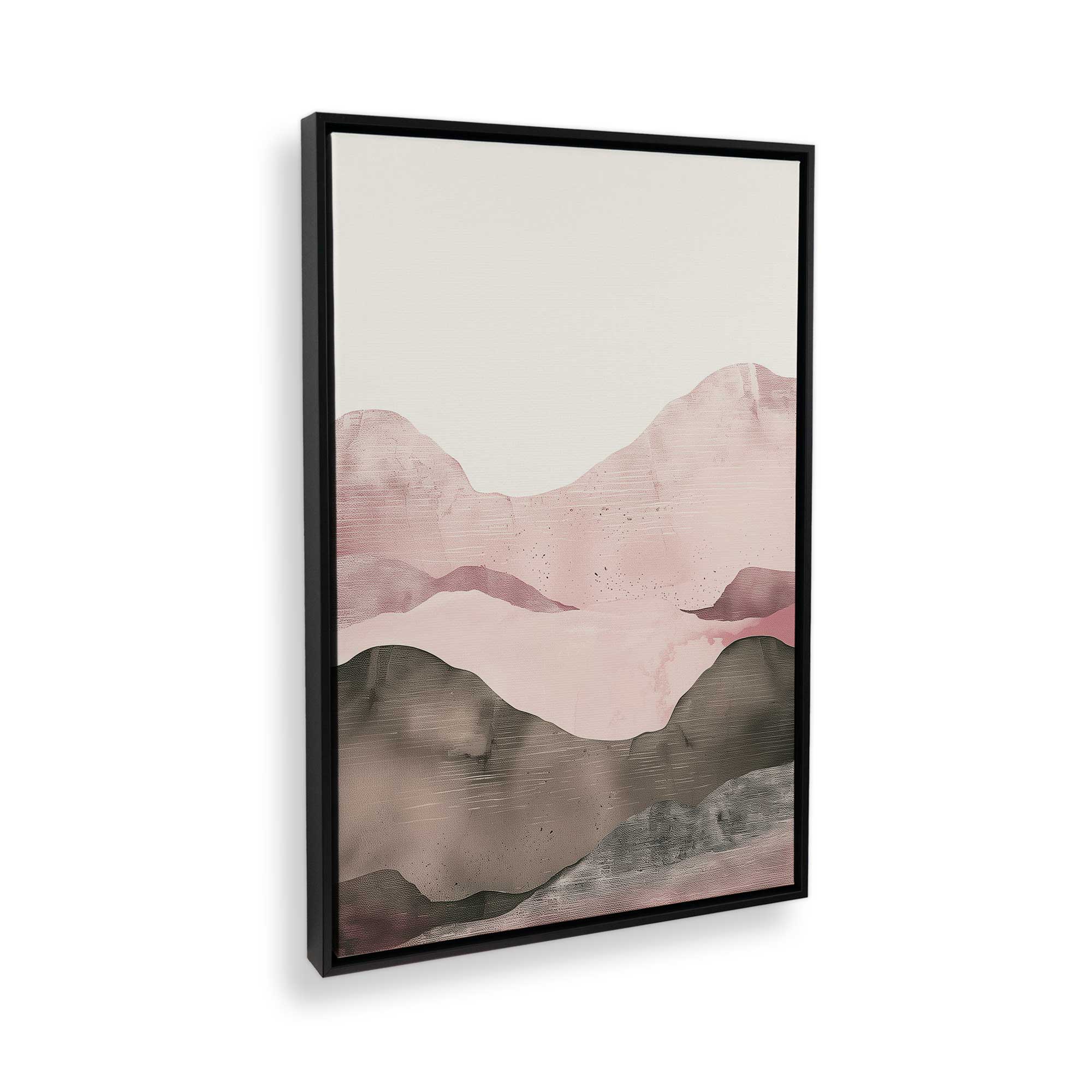 Ametrine Dusk Canvas Wall Art Print - Vibrant Sunset Landscape Painting for Living Room, Bedroom & Office Decor
