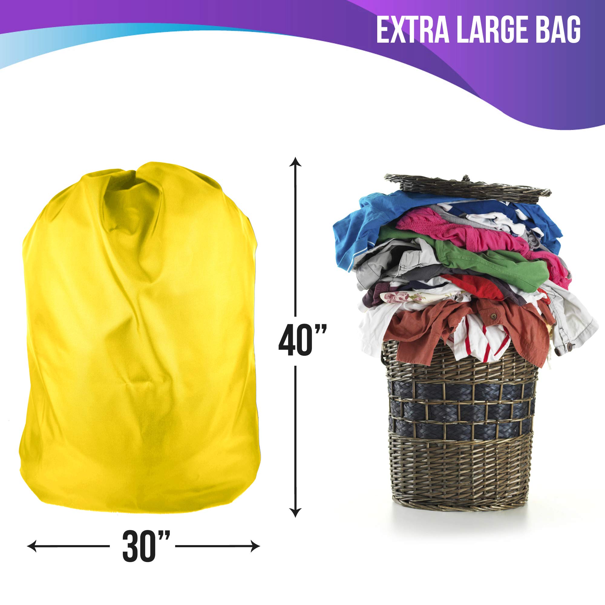 Heavy Duty Nylon Laundry Bags Bulk 30