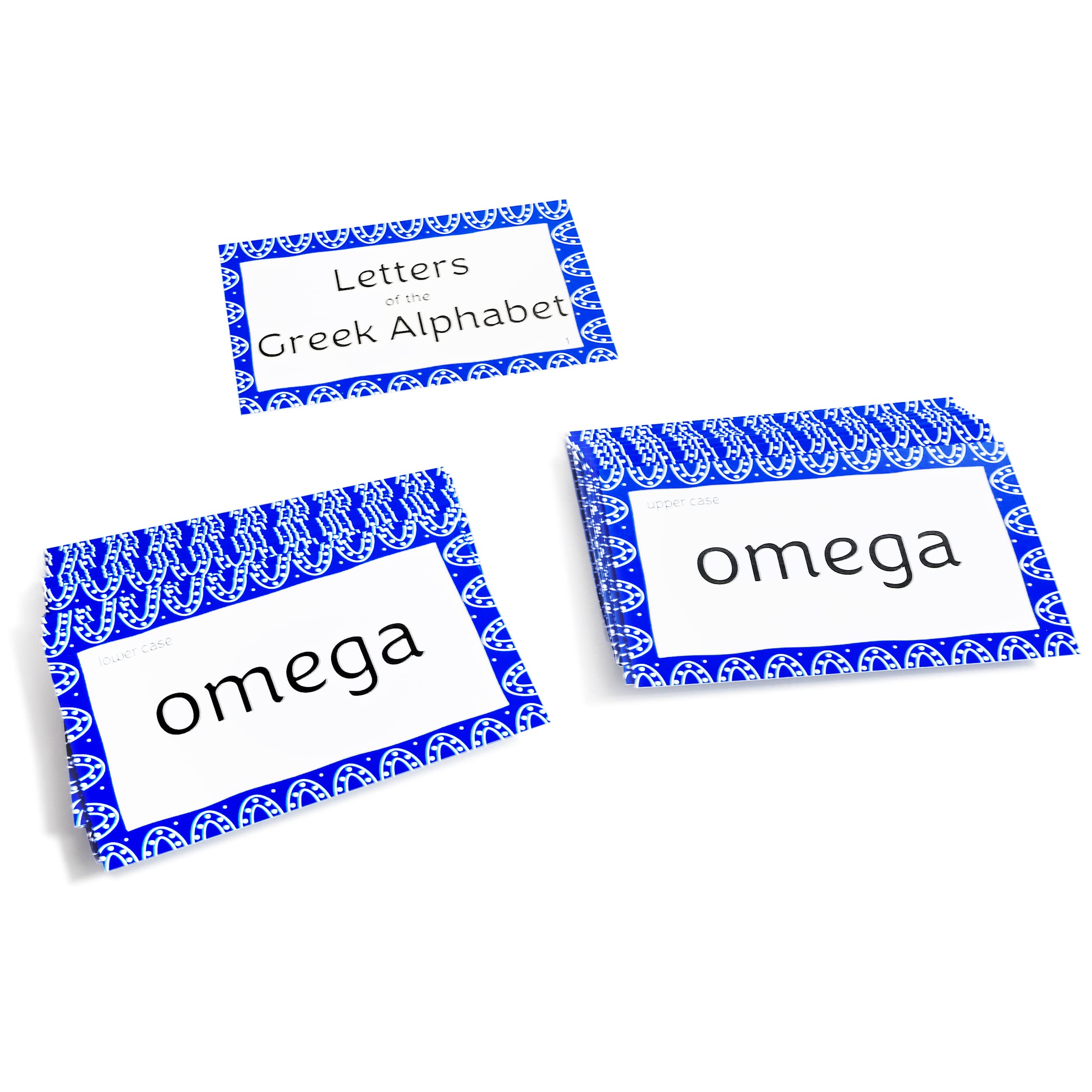 Pat's Flash Cards - 49 Greek Alphabet Learning Cards for Kids & Adults | Perfect for Language Study, Memory Games & Classroom Activities