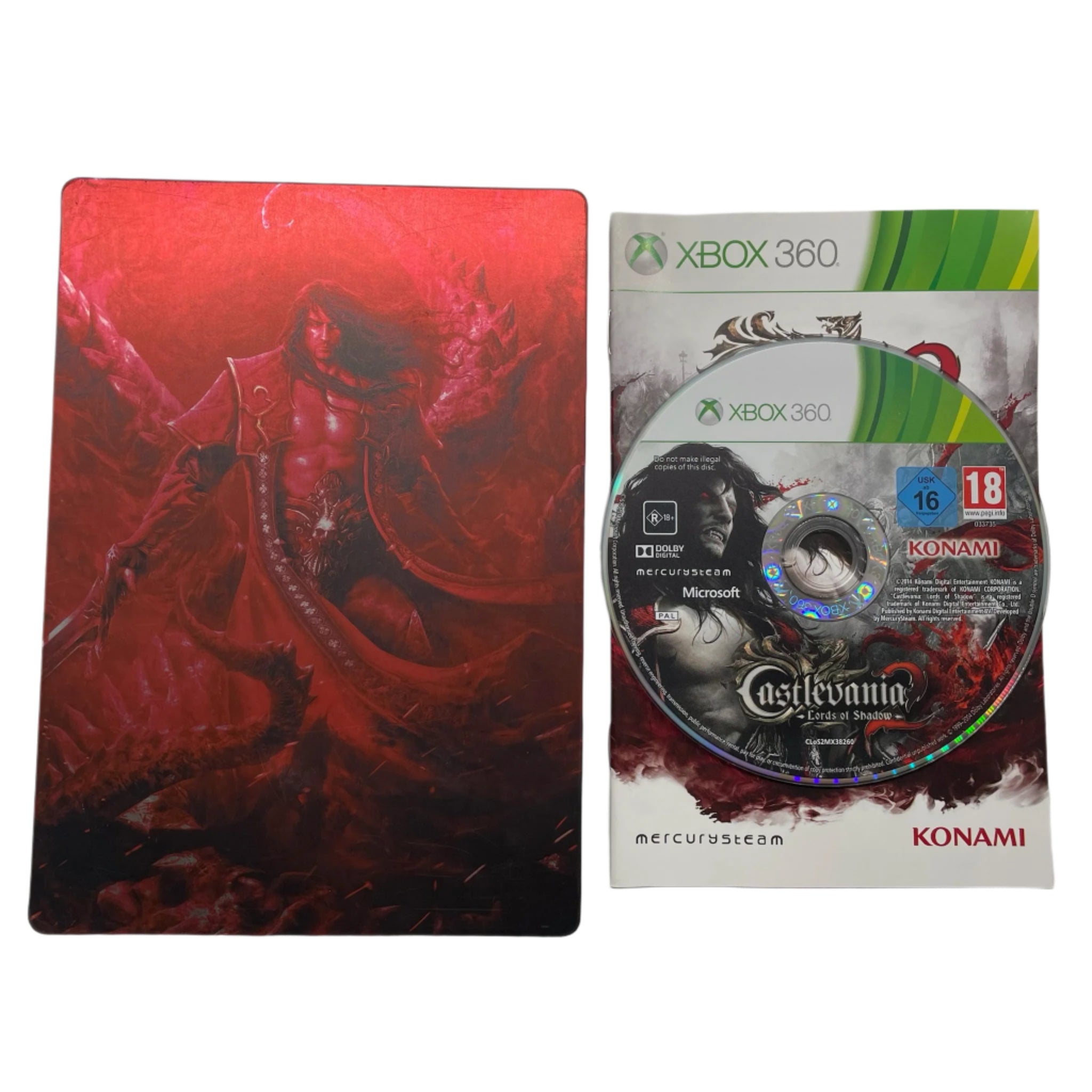 Castlevania Lords of Shadow 2 Xbox 360 Game - Steelbook Limited Edition with Manual (PAL) | Action-Adventure Vampire Hunting Game for Xbox 360 Console