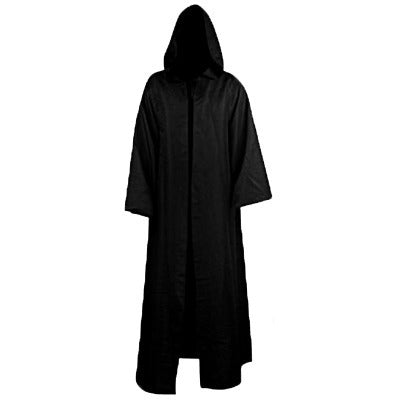 Halloween Costume Black Robe for Adults - Witch Vampire Gothic Cosplay Outfit | Perfect for Halloween Parties, Cosplay Events & Themed Gatherings
