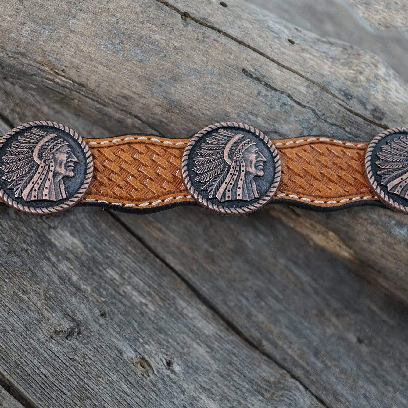 Premium Light Oil Leather Dog Collar - Adjustable 18