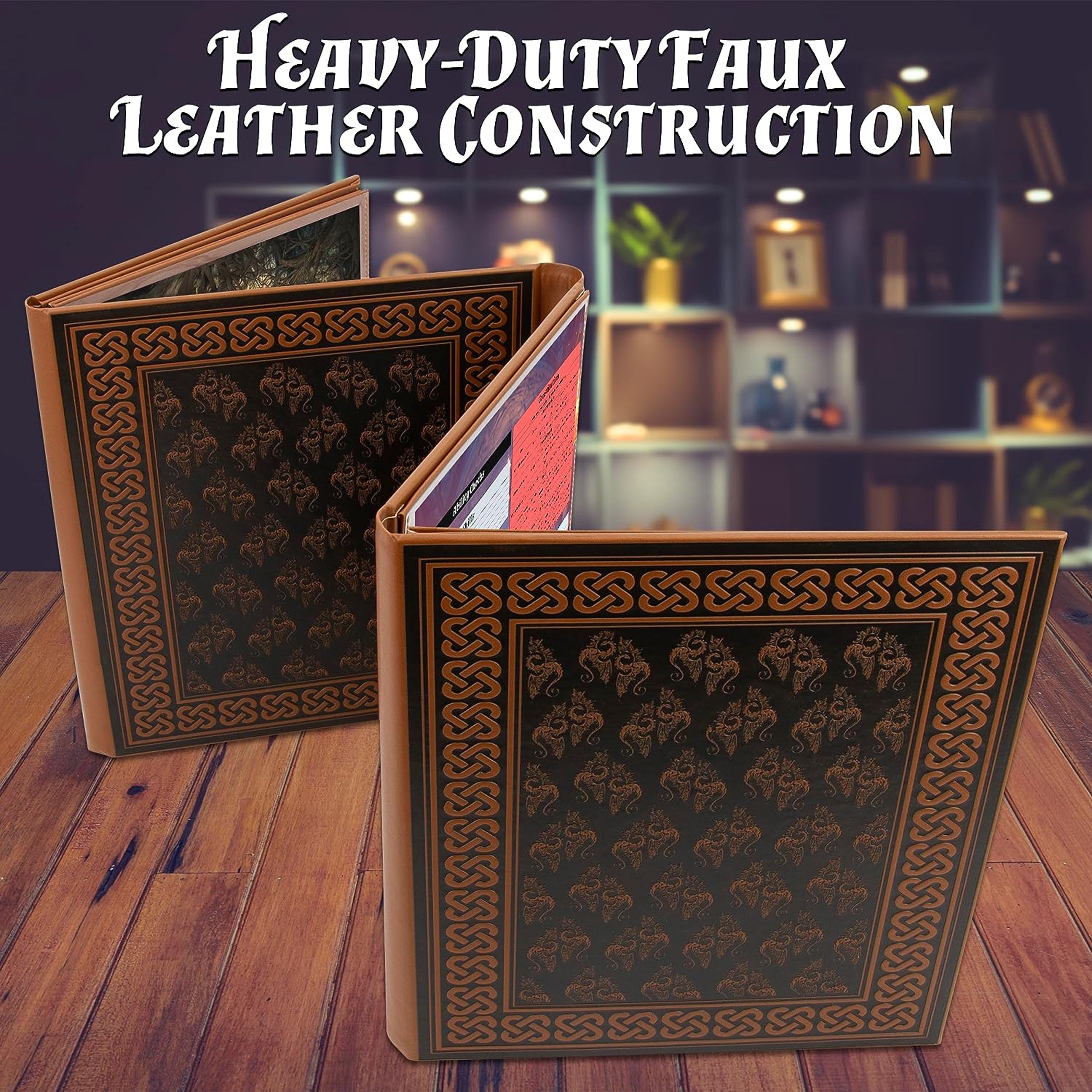 Premium 8-Panel DM Screen for Dungeon Masters | Durable Folding Game Master Screen for TTRPGs (D&D, Pathfinder) | Black/Brown/Green Options | Perfect for RPG Campaigns & Tabletop Gaming Sessions