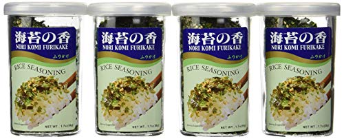Premium JFC Nori Fumi Furikake Rice Seasoning - 1.7 Oz (Pack of 4) - Japanese Seaweed & Sesame Topping - Perfect for Sushi, Rice Bowls, Ramen & Onigiri - Great for Home Cooking & Meal Prep