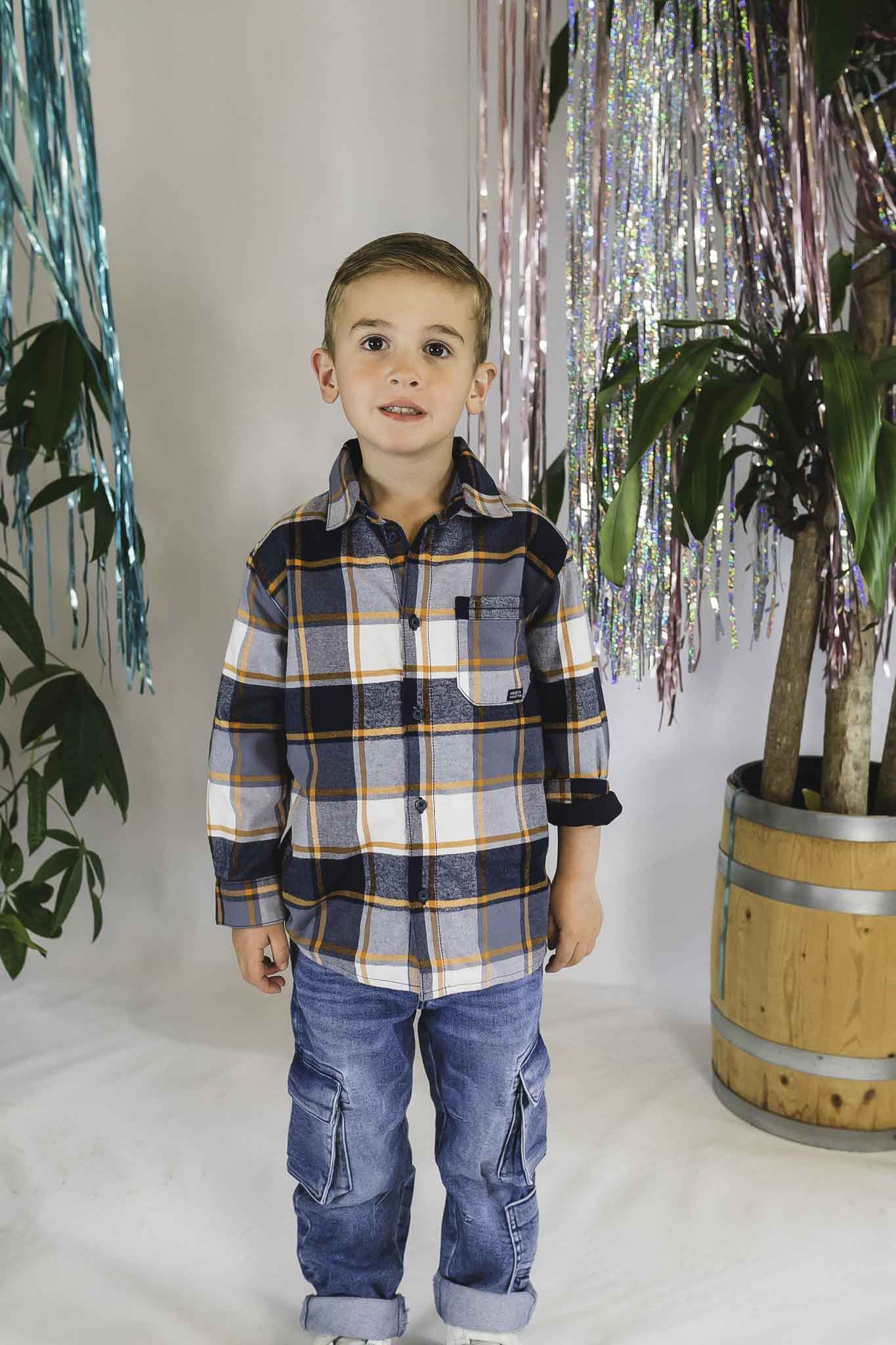 Stylish Checked Overshirt for Toddler Boys | Soft Flannel Shirt Jacket | Perfect for Playdates, Preschool & Outdoor Adventures