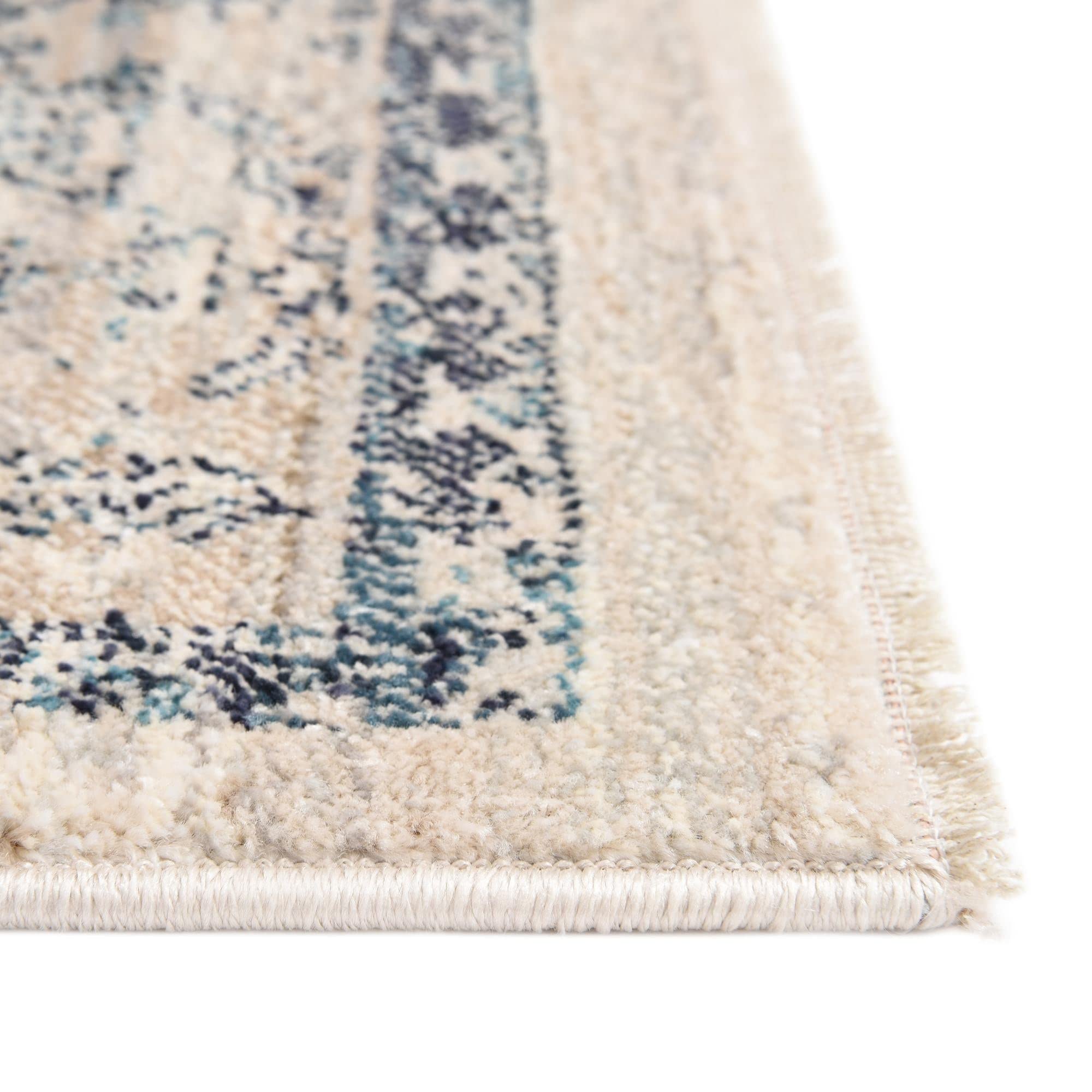 Lola Collection 8x8 ft Square Area Rug - Soft Multi-Medium Pile for Living Room, Kitchen, Entryway | Stylish Home Decor for Modern & Traditional Interiors