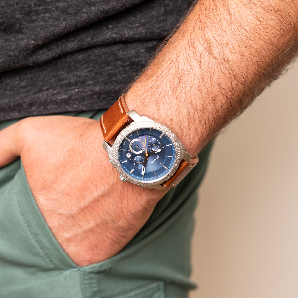 Fossil Machine FS6059 Chronograph Men's Watch - Stylish Analog Chronograph Watch for Casual & Business Wear