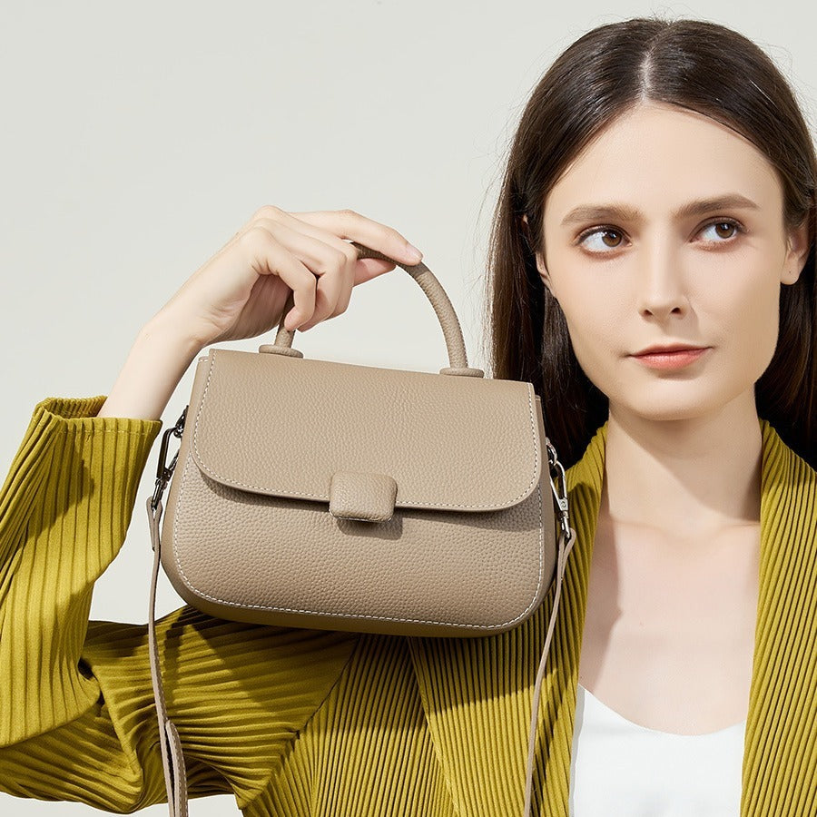 Genuine Leather Tote Bag for Women - Stylish Crossbody Handbag for Work, Travel & Everyday Use