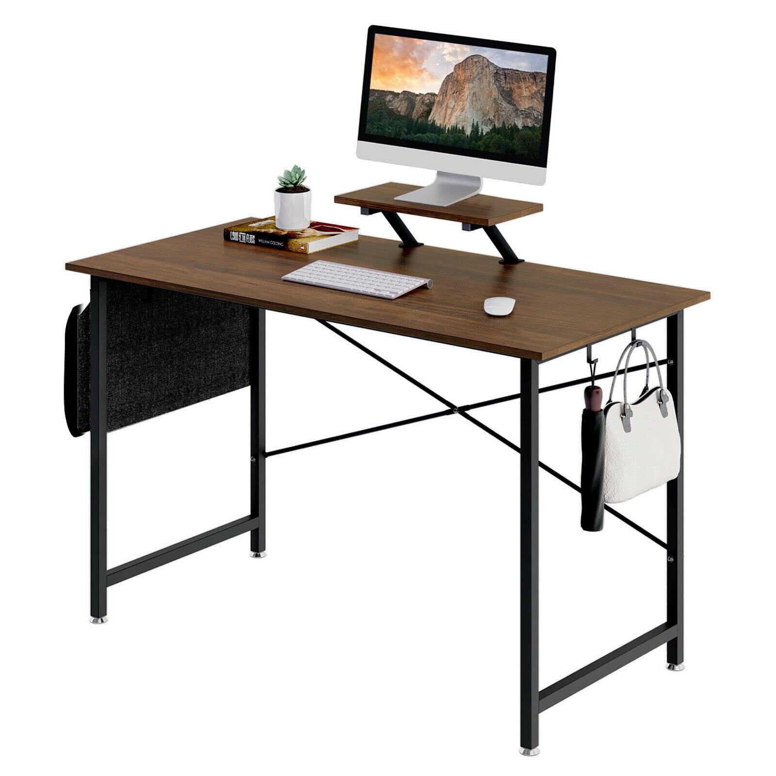 Modern Home Office Desk - Wooden Computer Table & Study Desk for Workstation, Writing, and Remote Work - Perfect for Small Spaces & Home Offices