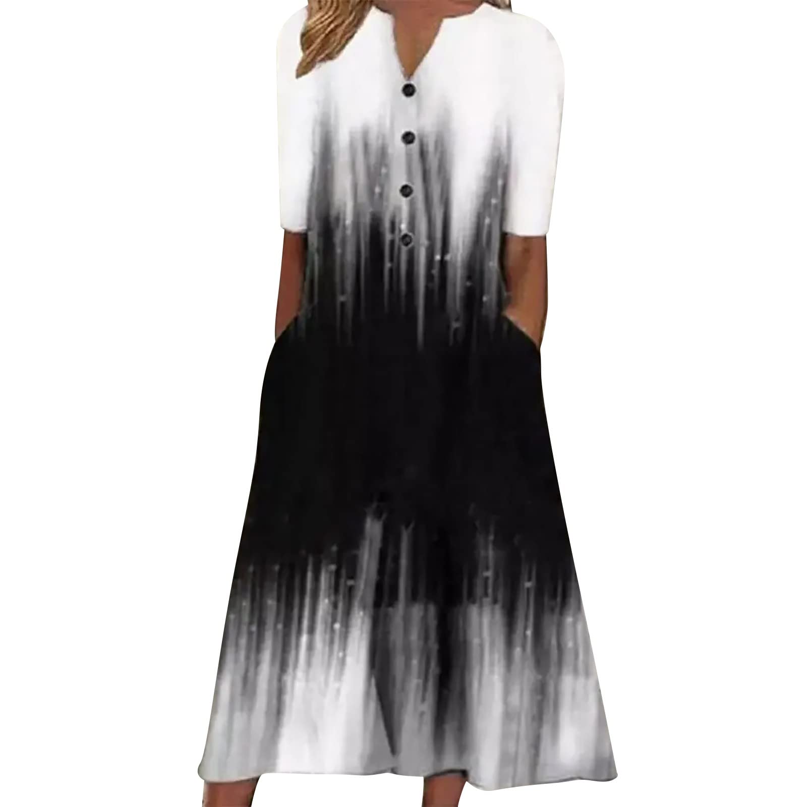 iOPQO Women's Summer Casual Beach Dress - V Neck Sleeveless Long Maxi Dress for Vacation, Holiday & Beach Outings | Perfect for Pool Parties, Tropical Getaways & Summer Travel