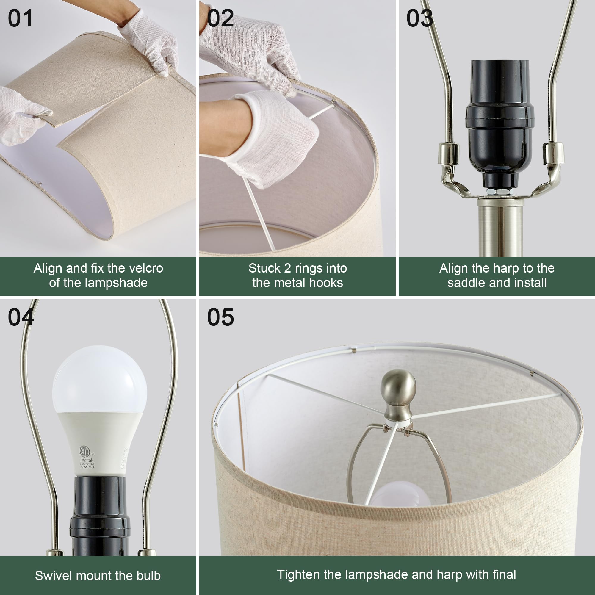 Modern Farmhouse Table Lamps Set of 2 - 27