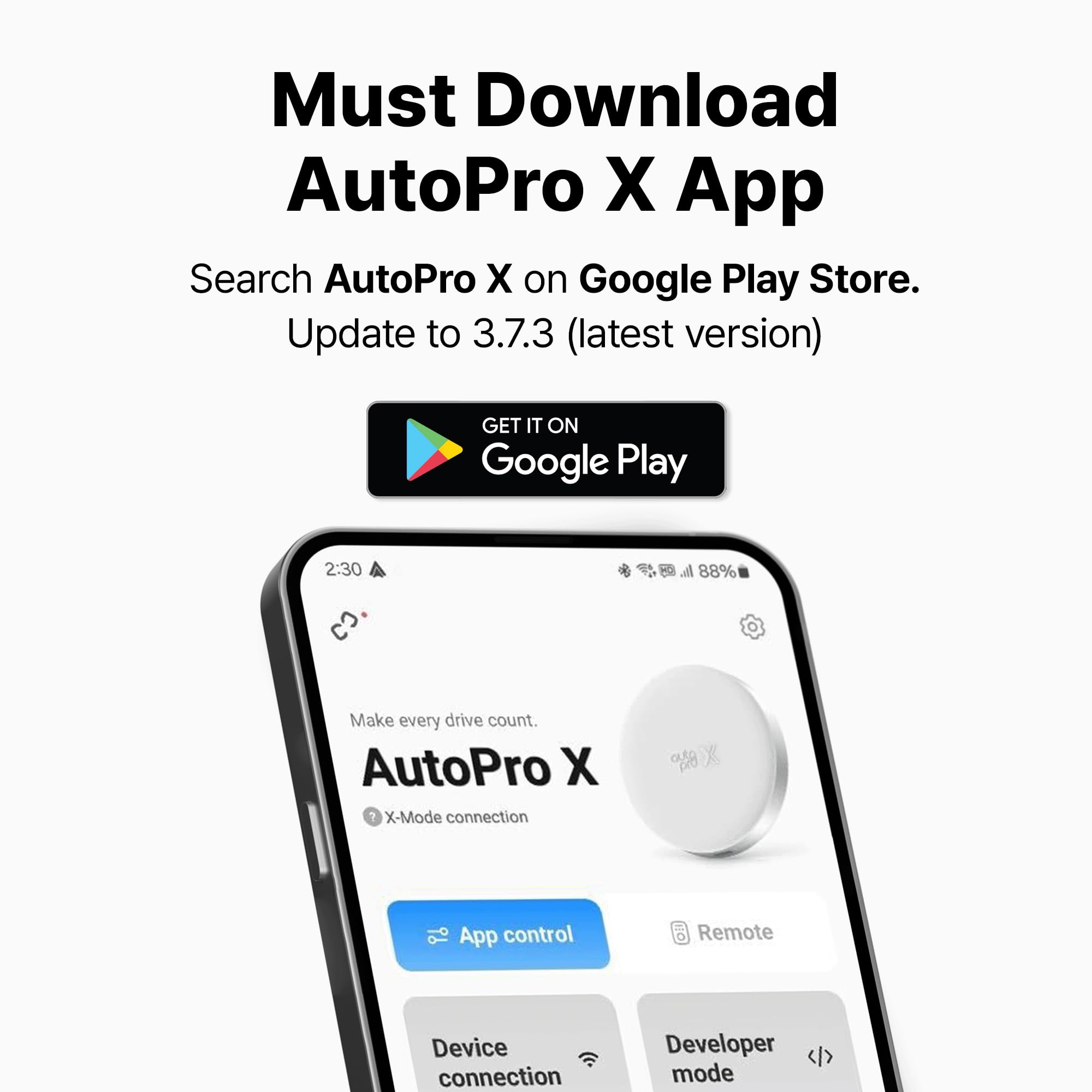 AutoPro X Wireless Android Auto & Samsung DeX Adapter - Stream YouTube, ESPN, Netflix in Car | Use All Google Play Apps from Galaxy Phone | Perfect for Road Trips & Commuting
