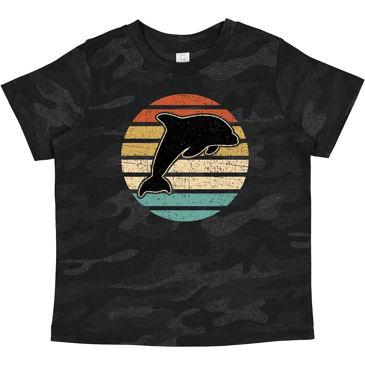 Inktastic Cute Dolphin Baby T-Shirt for Beach Vacation - Soft Cotton Toddler Tee for Boys & Girls - Perfect for Summer Outings, Family Trips and Ocean-Themed Parties