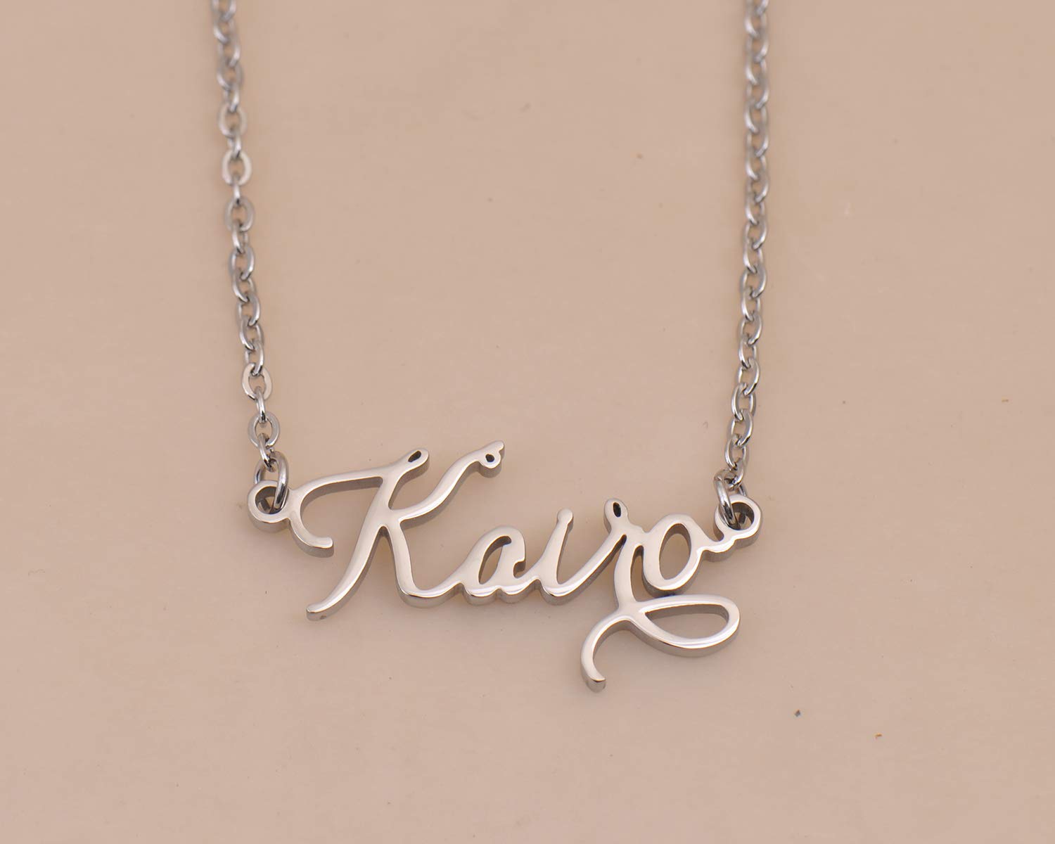 Custom Personalized Macee Name Necklace - 18K Gold Plated Name Plate Jewelry for Women, Birthday Gift, Anniversary Present - Perfect for Daily Wear & Special Occasions