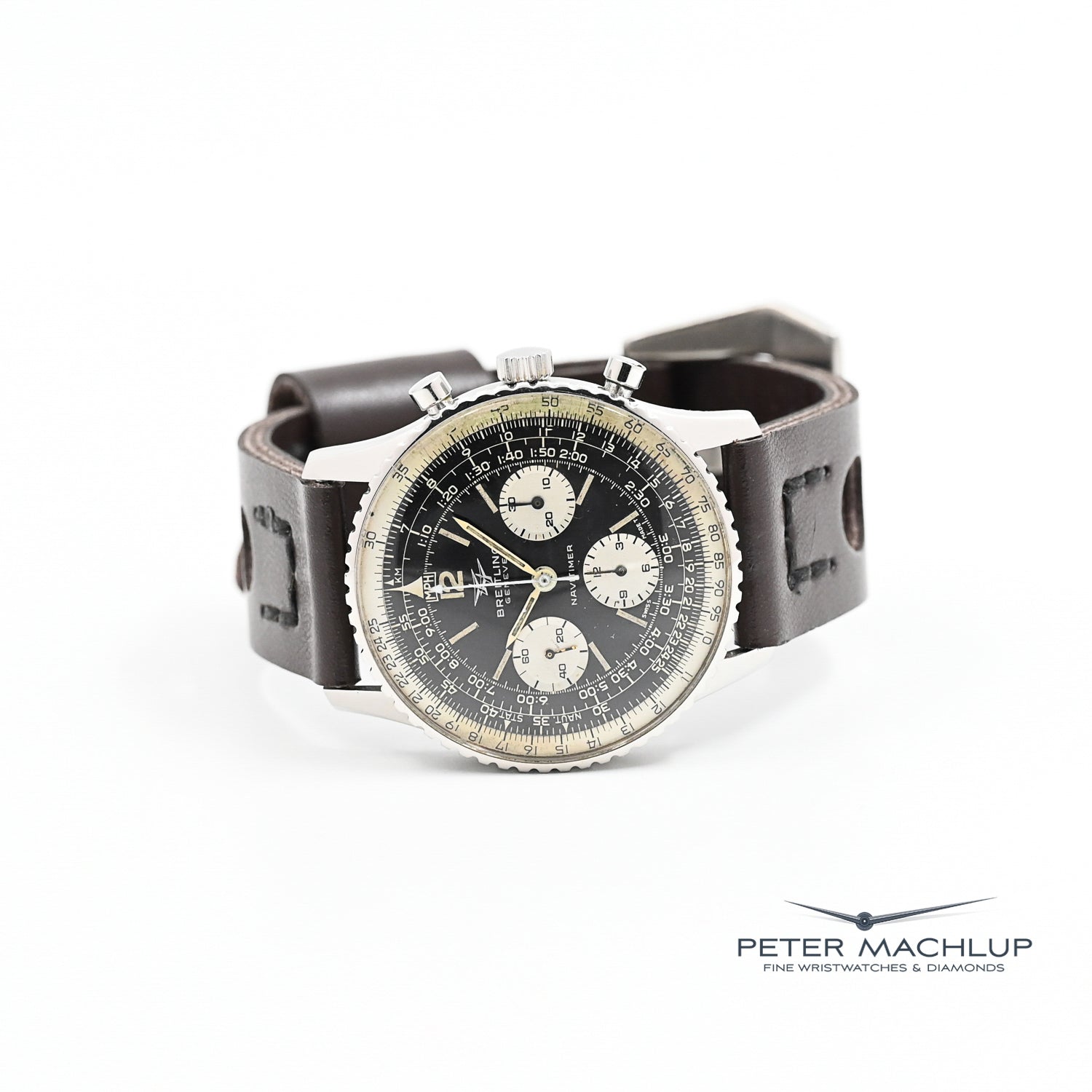 Breitling Navitimer Chronograph Watch - Luxury Swiss Automatic Pilot Watch for Men - Perfect for Aviation, Business & Formal Occasions