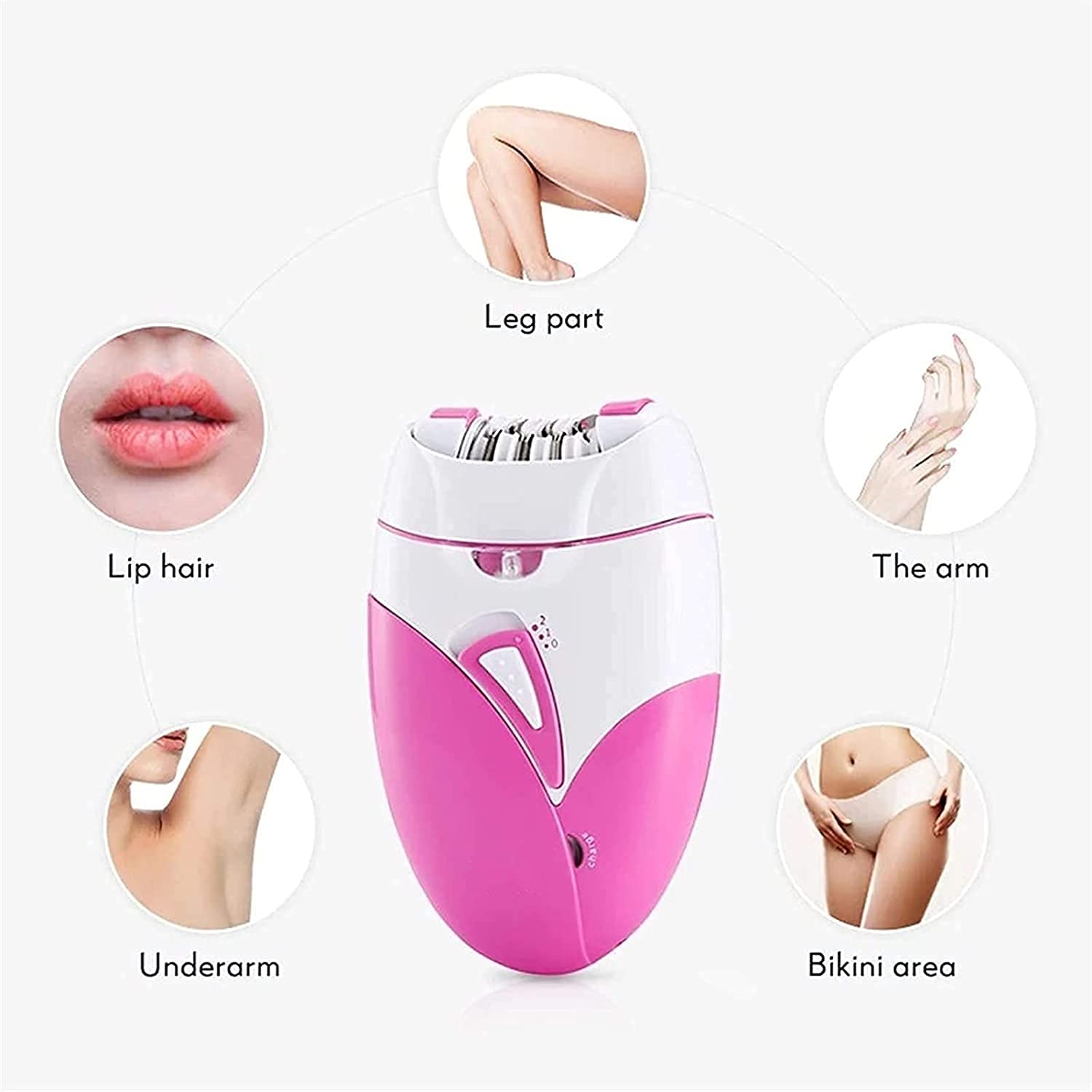 Best Women's Epilator for Smooth Skin - Hair Remover for Legs, Arms, Underarms, Bikini & Face - USB Rechargeable - Perfect for Travel, Home Spa & Quick Hair Removal