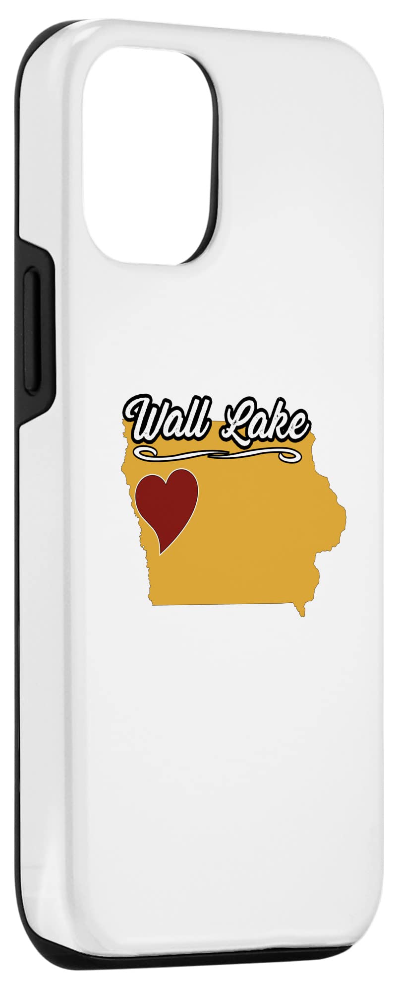iPhone 12/12 Pro Case - Wall Lake Iowa Souvenir Design | USA State Themed Phone Cover for Travel Lovers & Collectors