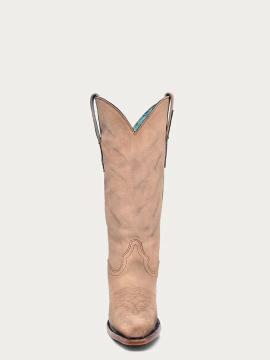 Women's Sand Lamb Pointed Toe Cowboy Boots Z5203 - Stylish Western Boots for Country Rides, Concerts & Fashion Outfits