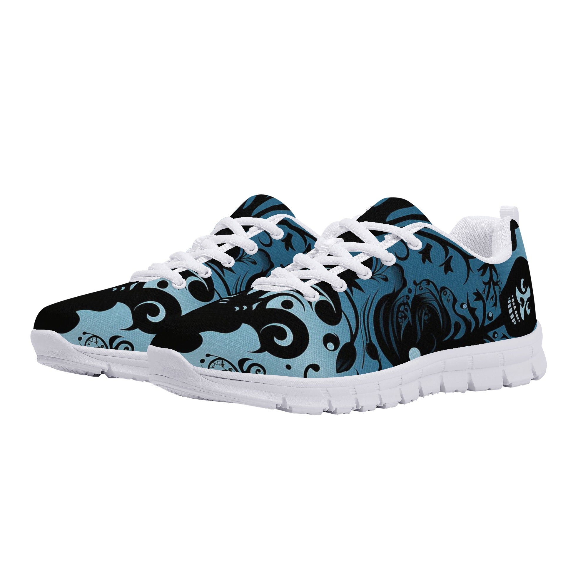 Gothic Blue Running Shoes for Women & Men - Lightweight Comfortable Athletic Sneakers for Jogging, Gym Workouts & Outdoor Activities