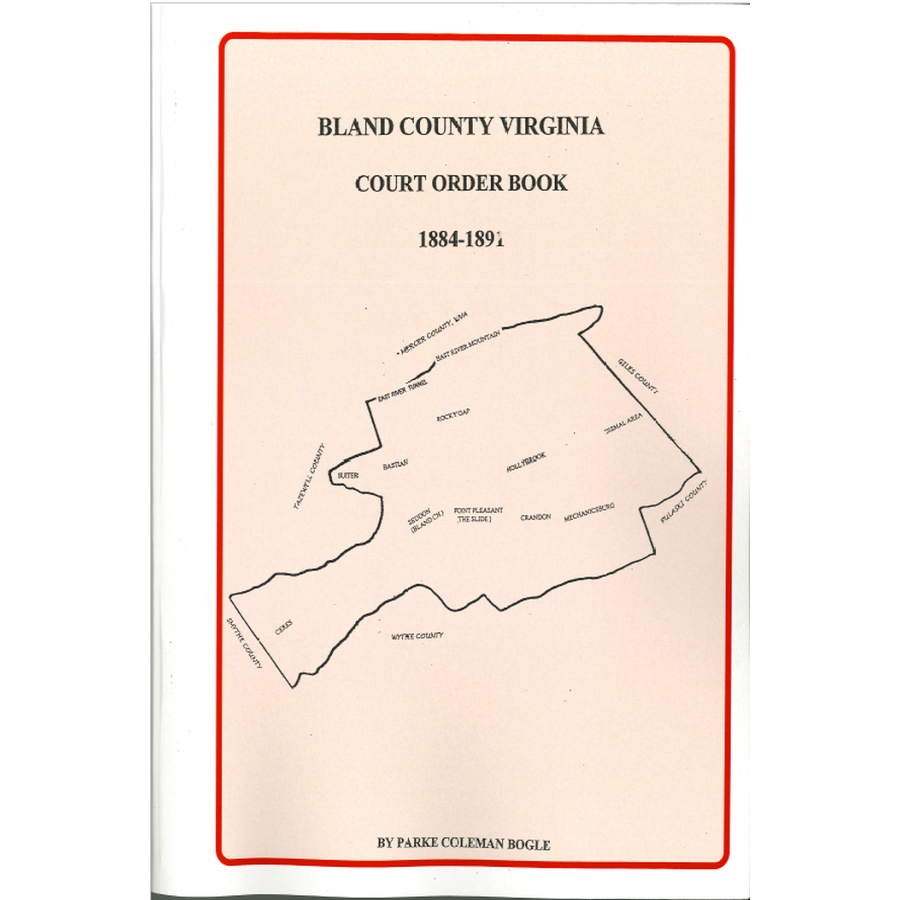 Bland County Virginia Court Order Book 1884-1891 | Historical Legal Records for Genealogy & Research | Perfect for Historians, Genealogists & Legal Professionals