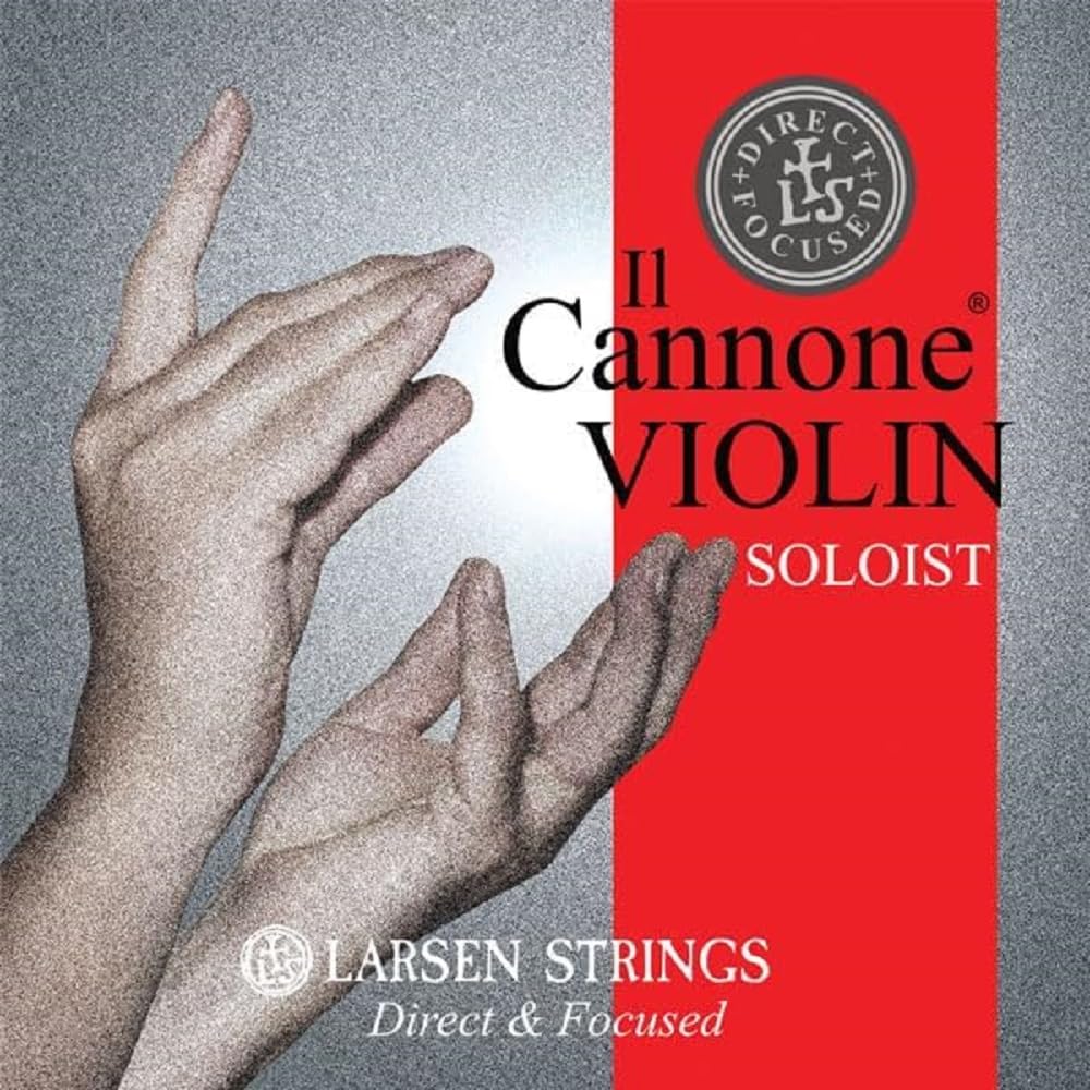 LARSEN STRINGS Violin Strings Il Cannone Set - Soloist Direct & Focused Sound for Professional Violinists | Perfect for Concerts, Studio Recording & Solo Performances