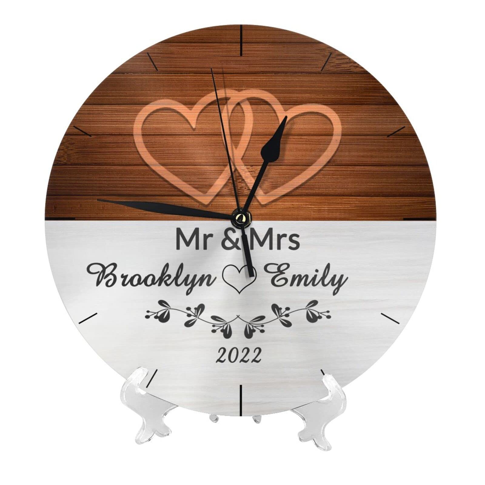 Personalized Photo Wall Clock - Custom Picture Clock for Living Room, Bedroom, Kitchen - Unique Wedding, Anniversary Gift for Couples - Farmhouse Home Decor (Perfect for Housewarming, Birthday Presents & Family Memories)